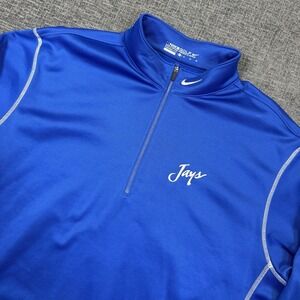 Creighton Bluejays 1/4 Zip Pullover Mens XL Blue Nike Golf Therma Fit Sweatshirt